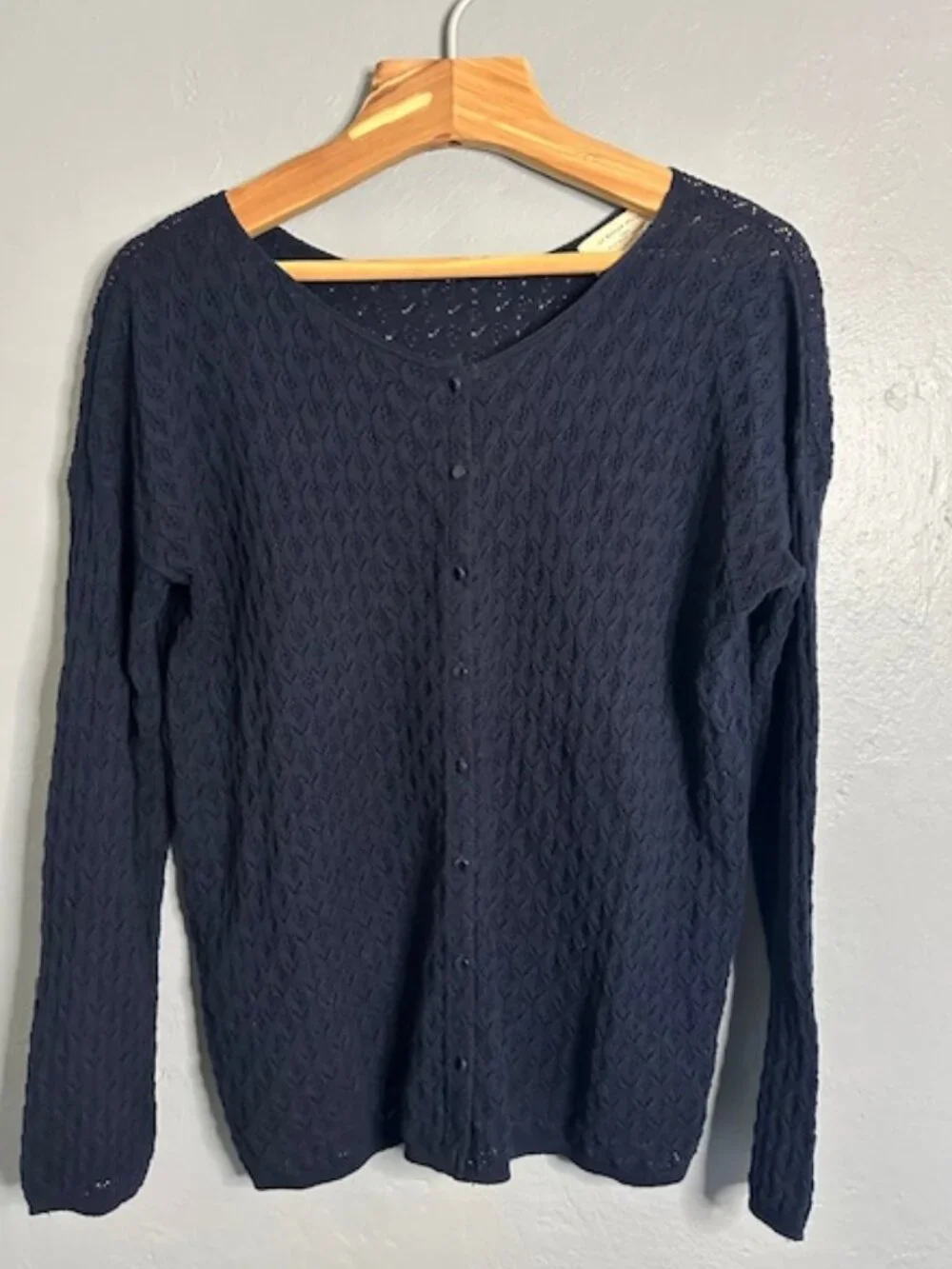 Sezane Adela Cardigan Navy S NWOT - Picture 2 of 3